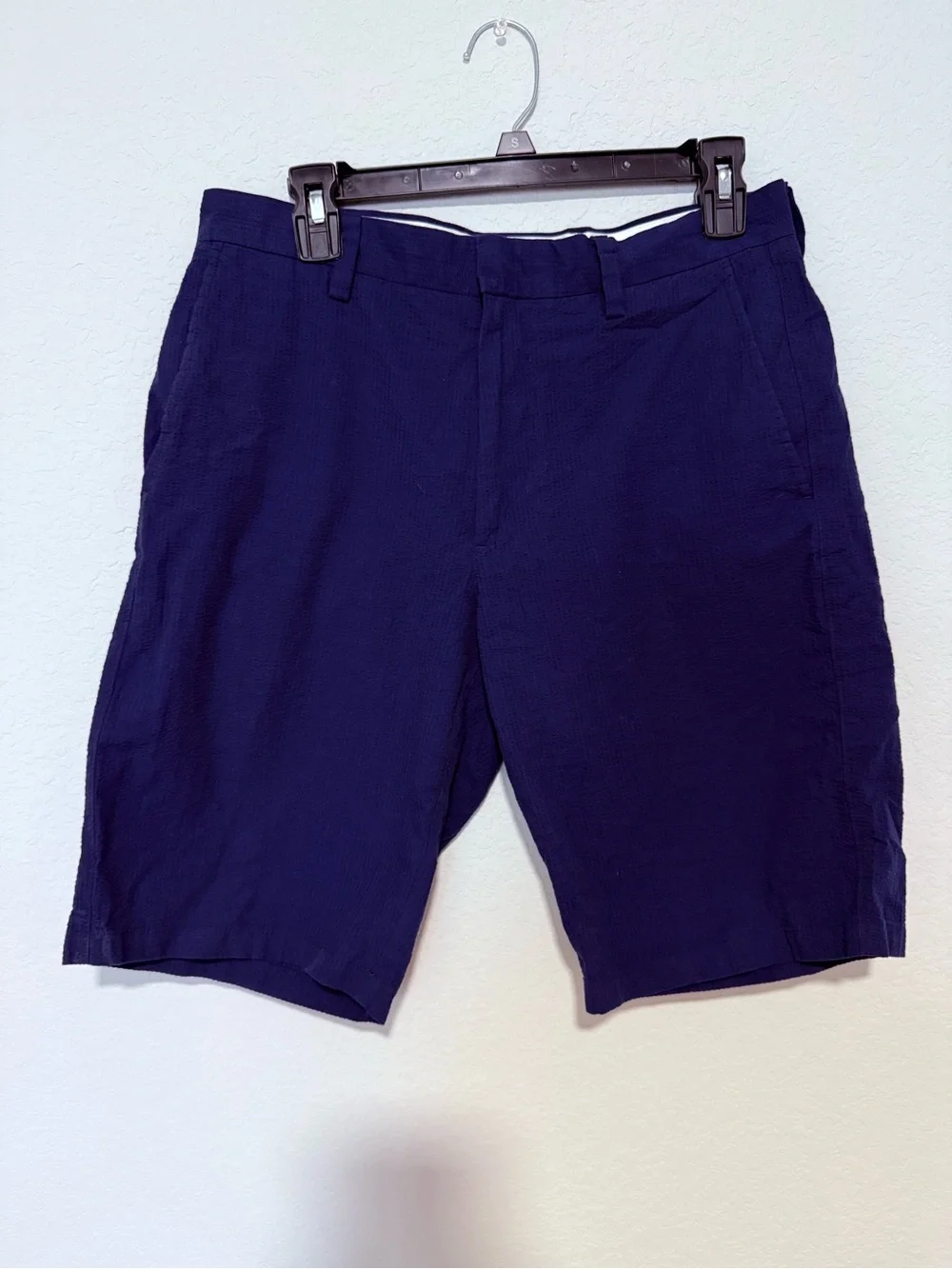 J. Crew Deep Navy Flat-Front Cotton Shorts